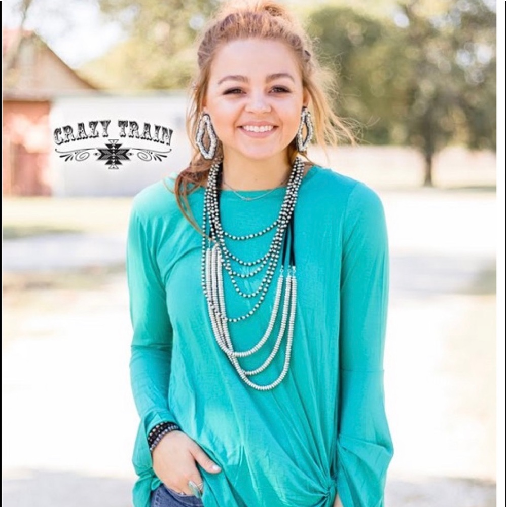 Women’s Crazy Train Knot for Long Teal - Picture 3 of 3